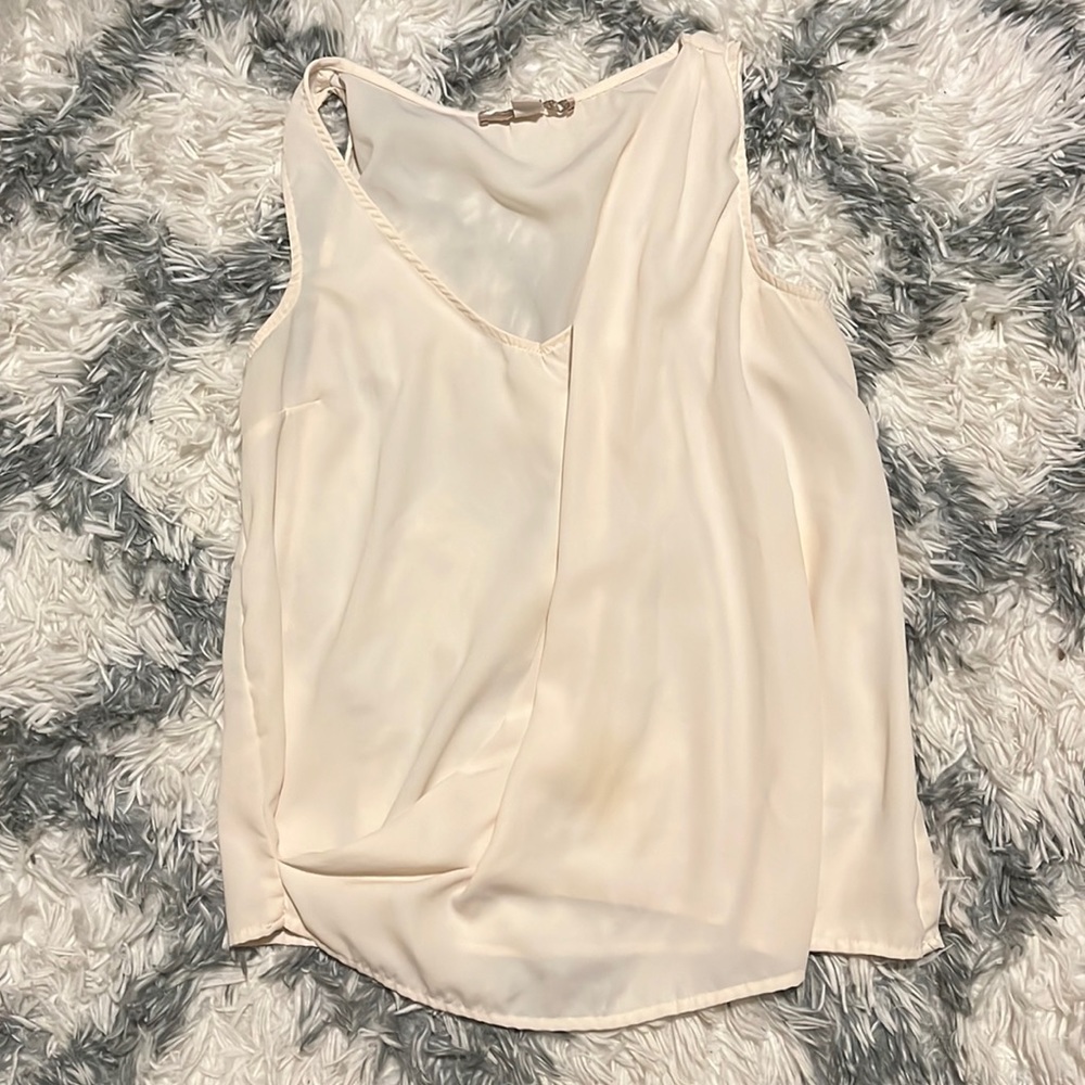 Cream Flowey Tank
